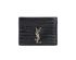 Saint Laurent Croc Embossed Card Holder, front view